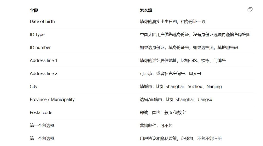 PayPal 地址信息页面