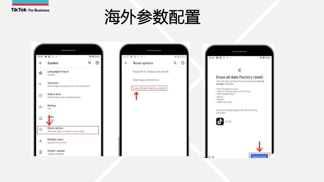 Pixel 手机 System 设置里进入 Reset options